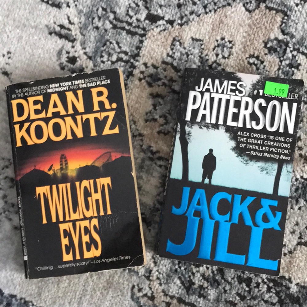 Dean Koontz and James Patterson novels bundle